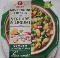 Minestrone fresco con verdure e legumi