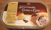 Gelato ai gusti di stracciatella, crema e caffè