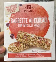 Barrette ai cereali con mirtilli rossi