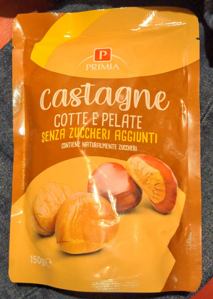 Castagne cotte e pelate