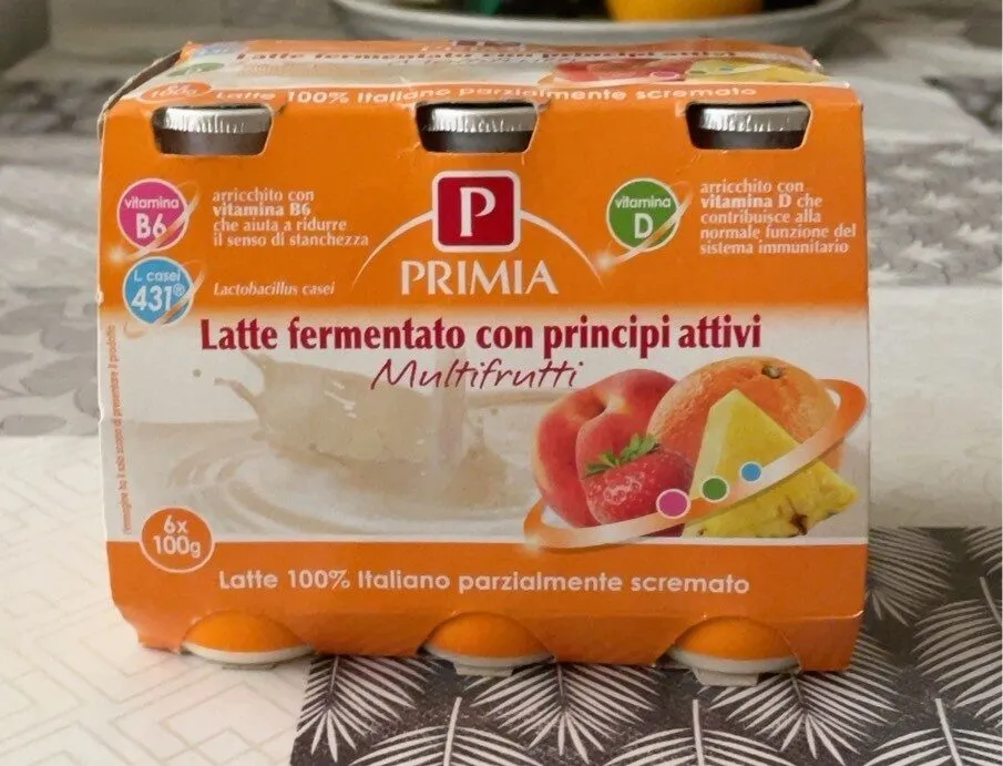 Latte fermentato con principi attivi