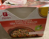 Zuppa fresca con farto e verdure