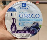 Yogurt Greco 0% Grassi Mirtillo