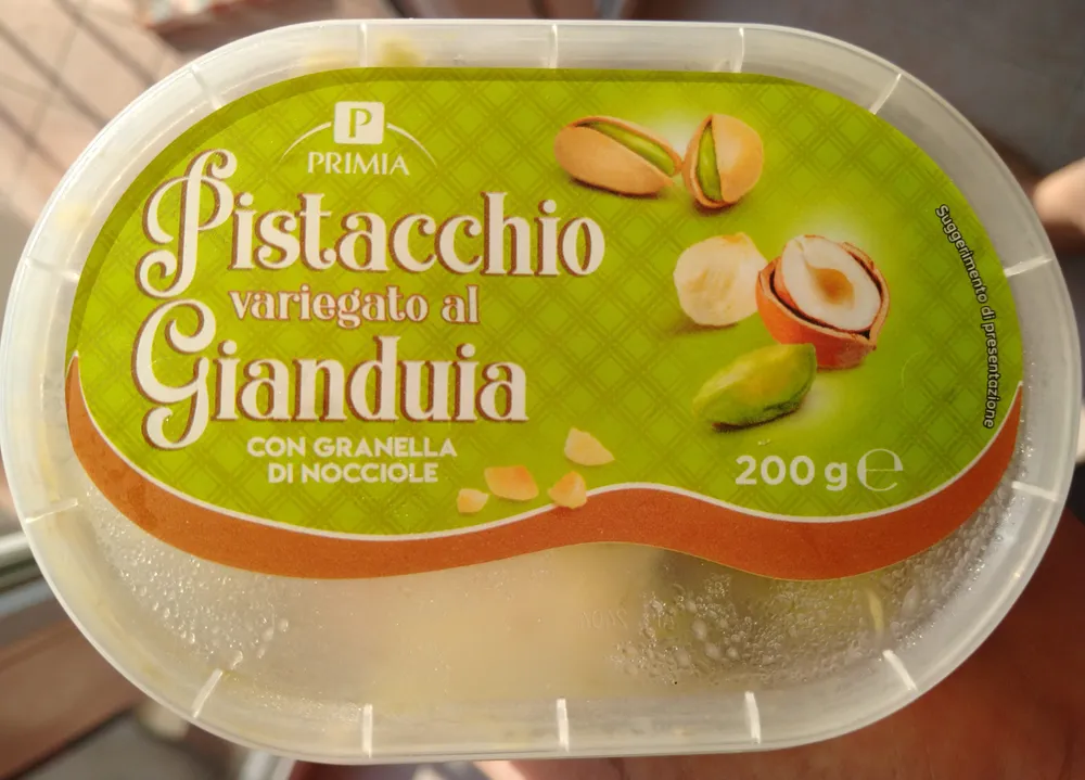 Pistacchio variegato al gianduia