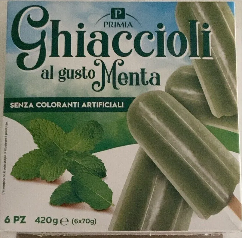 Ghiaccioli al gusto menta