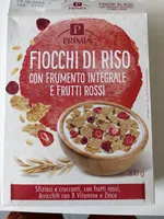 Fiocchi di riso e frutti rossi