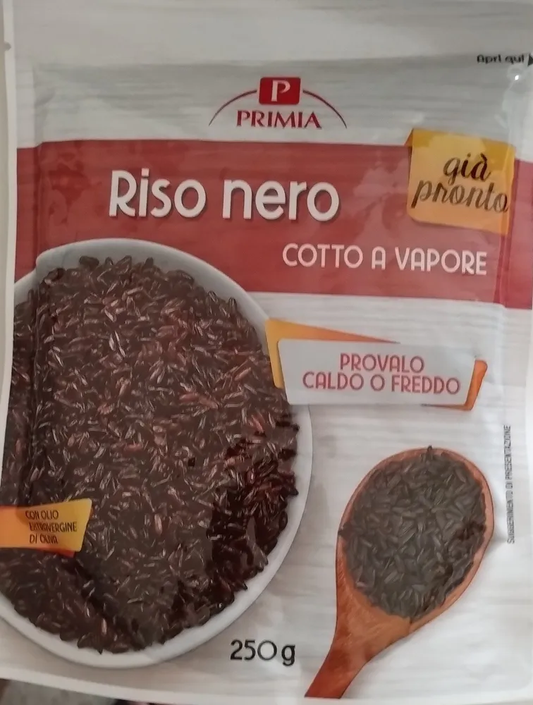 Riso nero cotto a vapore