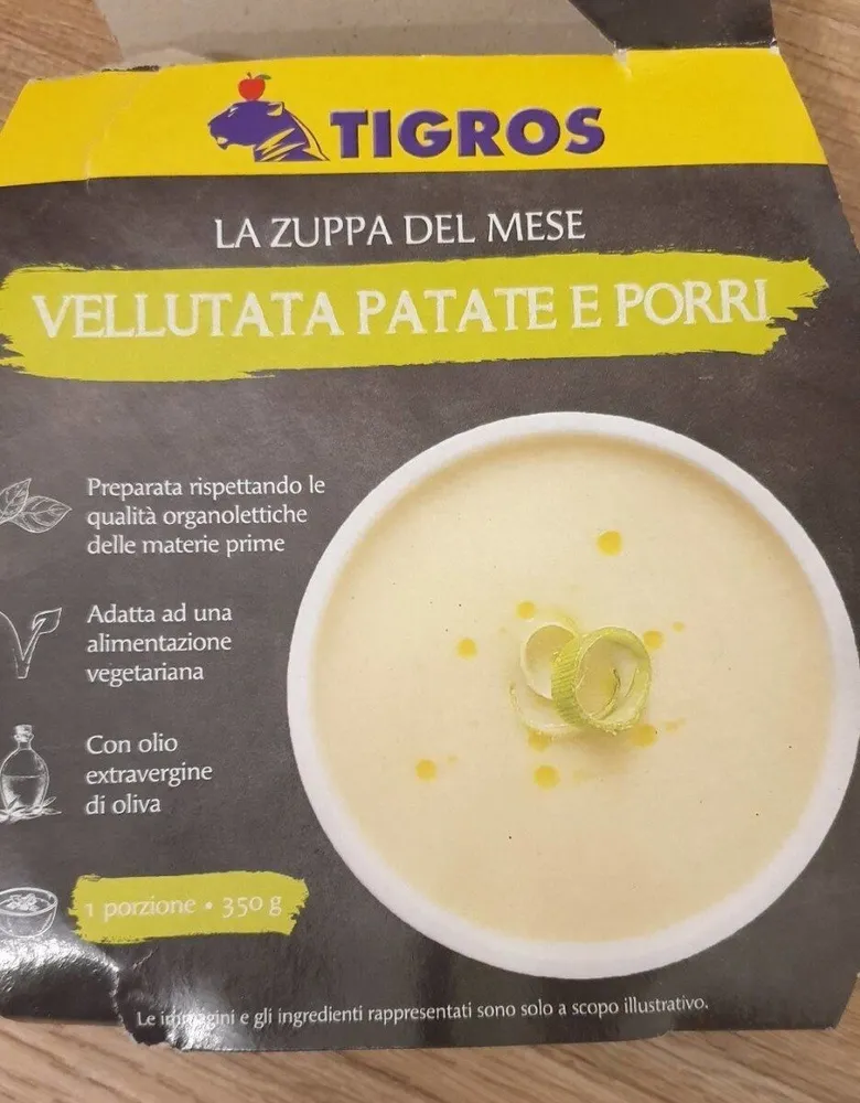 Vellutata patate e porri