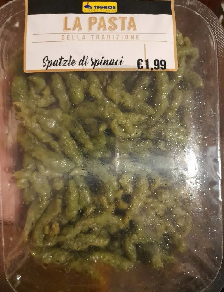 Spatzle di spinaci