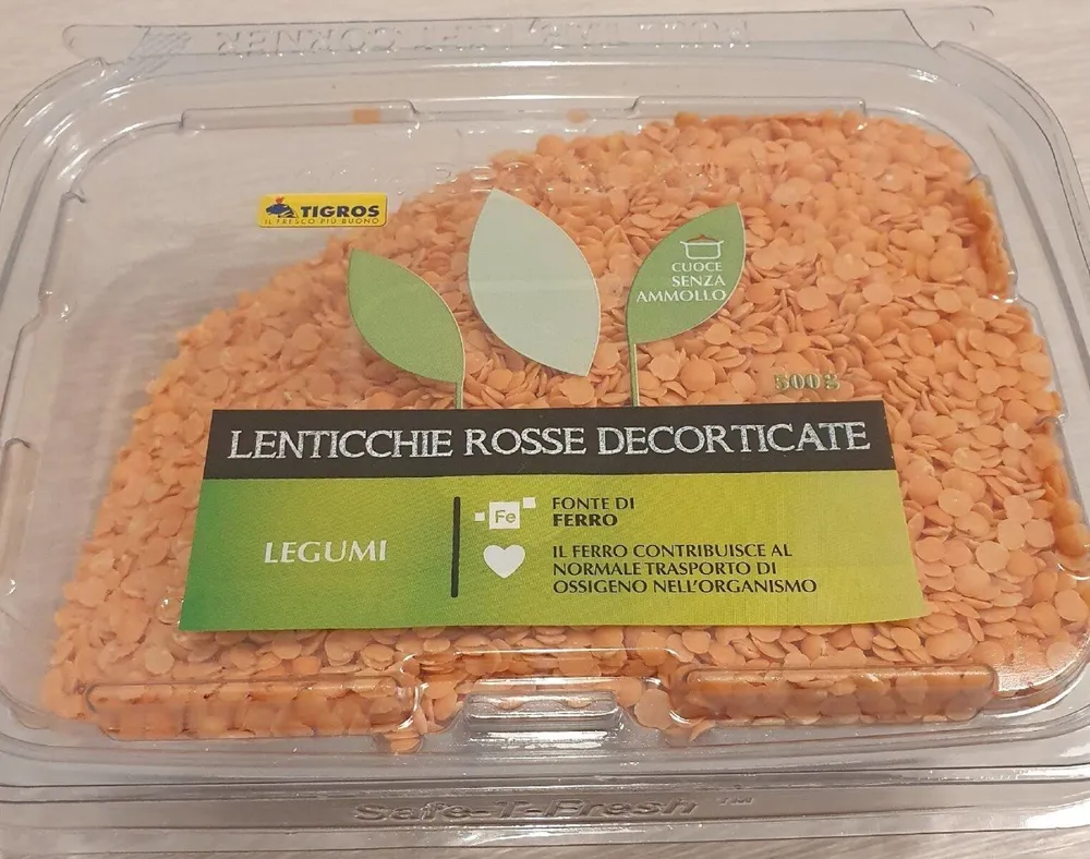 Lenticchie rosse decorticate