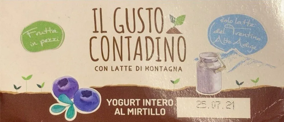 Yogurt intero al mirtillo
