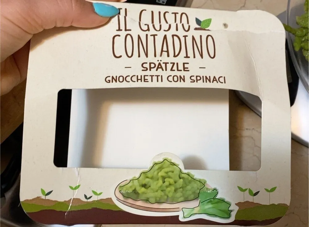 Spätzle gnocchetti di spinaci