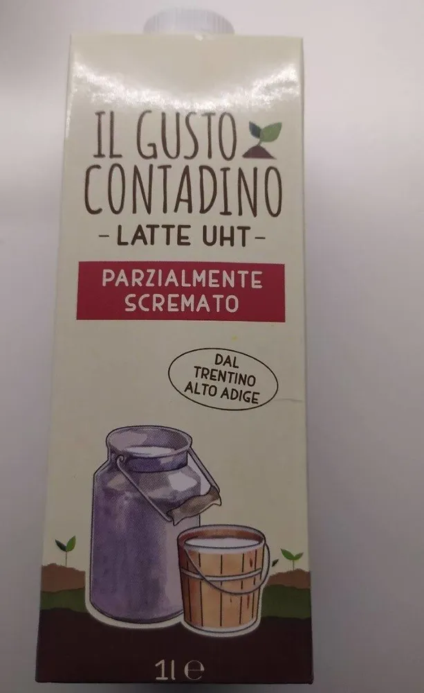 Il gusto contadino latte uht parzialmente scremato