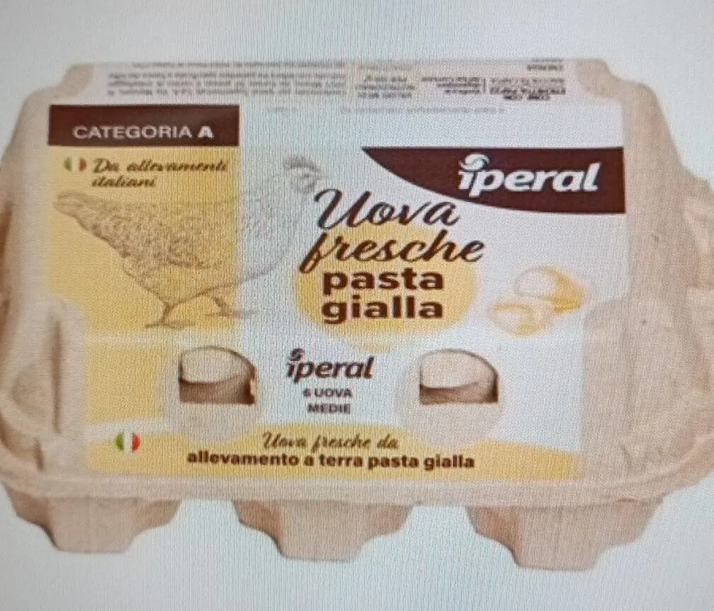 Uova fresche pasta gialla