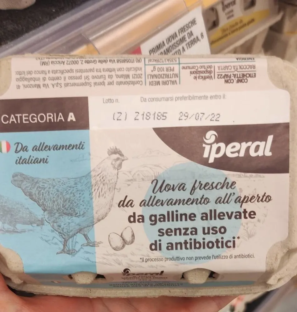 Uova senza antibiotici