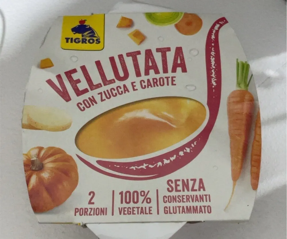 Vellutata con zucche e carote