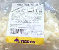 Mozzarella per pizza