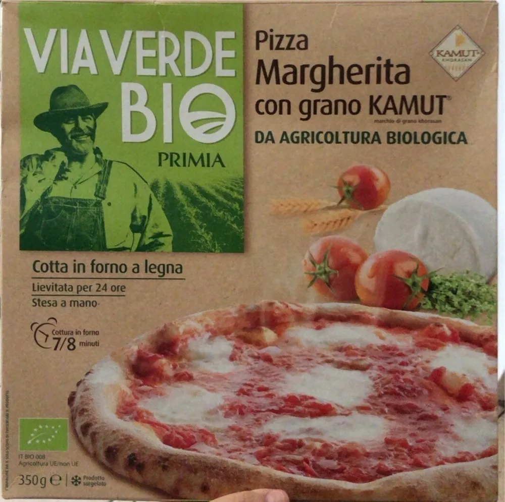 Pizza margerita con grano kamut