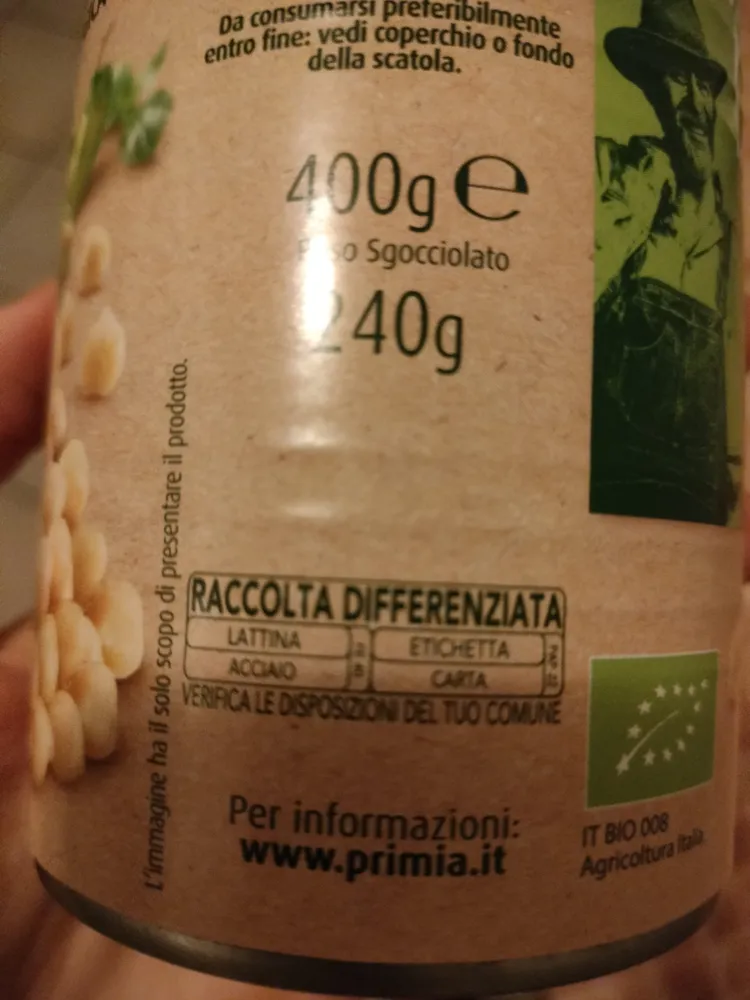 Ceci Da Agricoltura Biologica