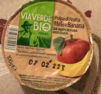 Polpa di frutta mela e banana