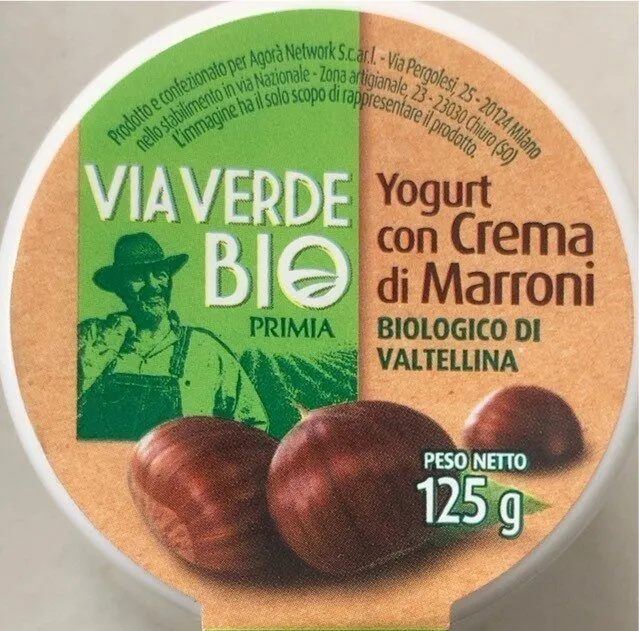 Yogurt con crema di marroni