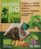 Infuso melissa menta malva e scorze agrumi