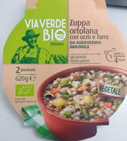 Zuppa ortolana con orzo e farro