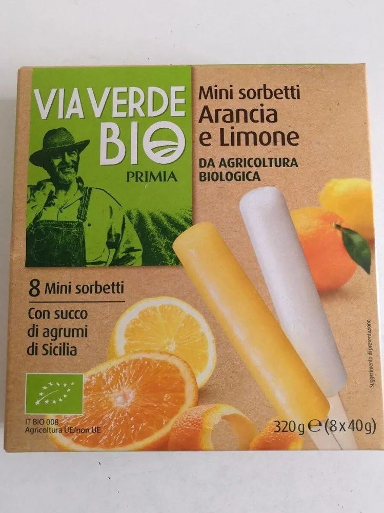 Mini sorbetti Arancia e Limone