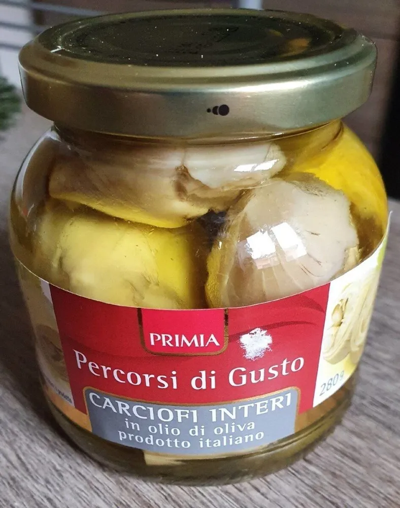 Carciofi interi in olio di oliva