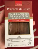 Filetti di acciughe del mare di sicilia in olio di oliva