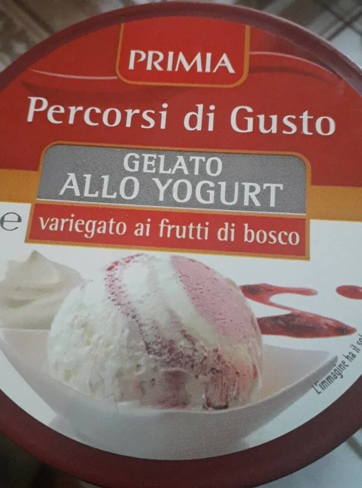 Gelato allo yogurt - variegato ai frutti di bosco