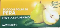 Succo e polpa di pera