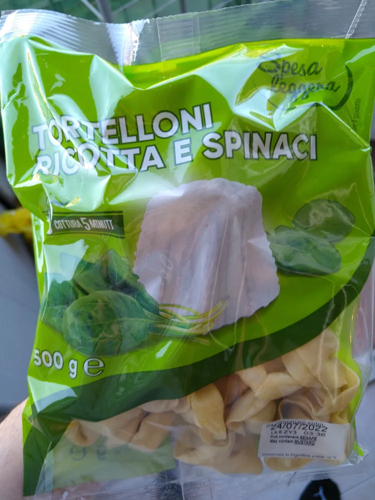 Tortellini ricotta e spinaci