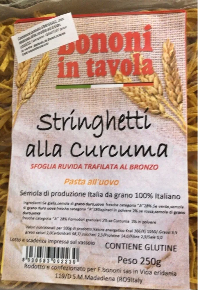 Stringhetti alla Curcuma