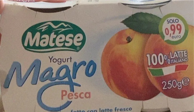 Yogurt magro pesca