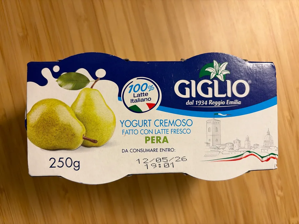Yogurt cremoso pera