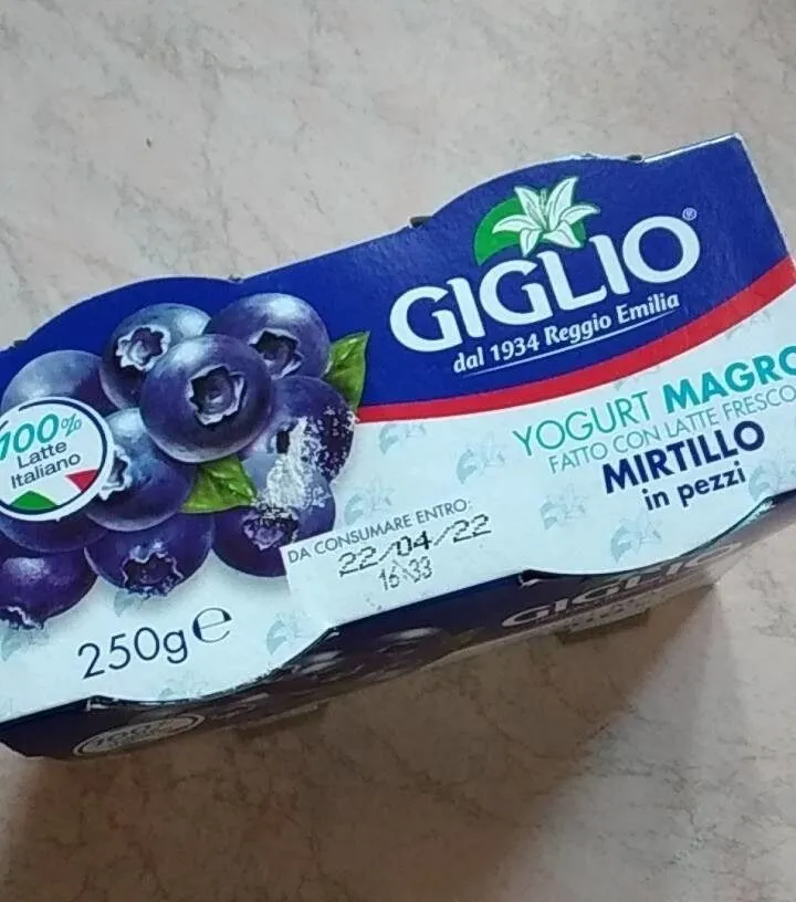 Yogurt Magro Mirtillo in pezzi