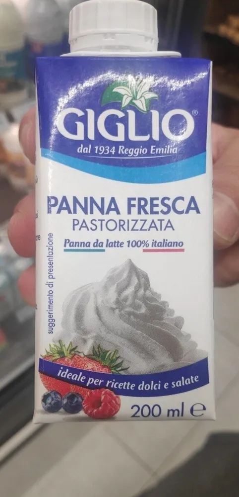 Panna fresca pastorizzato