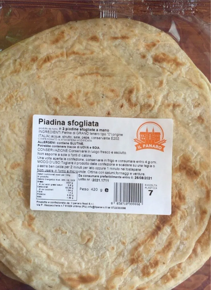 Piadina sfogliata