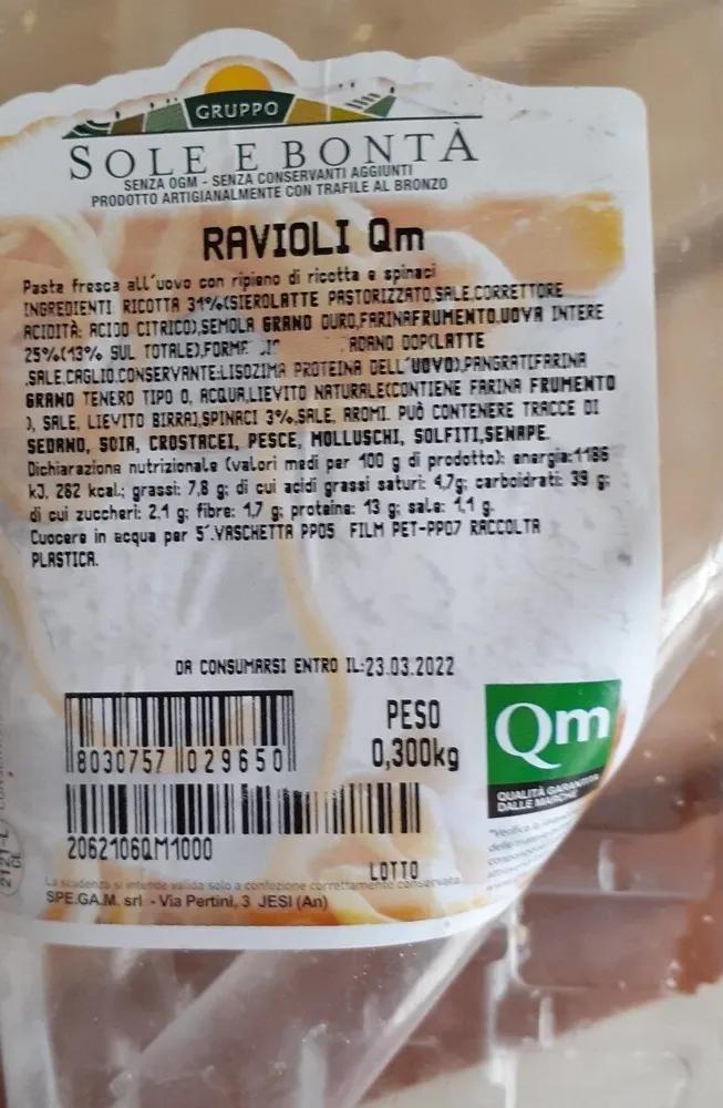 Ravioli sole e bontà
