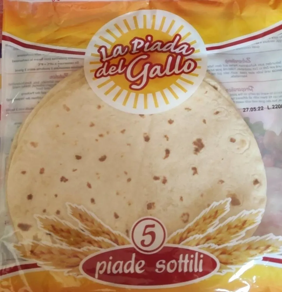 5 piade sottili