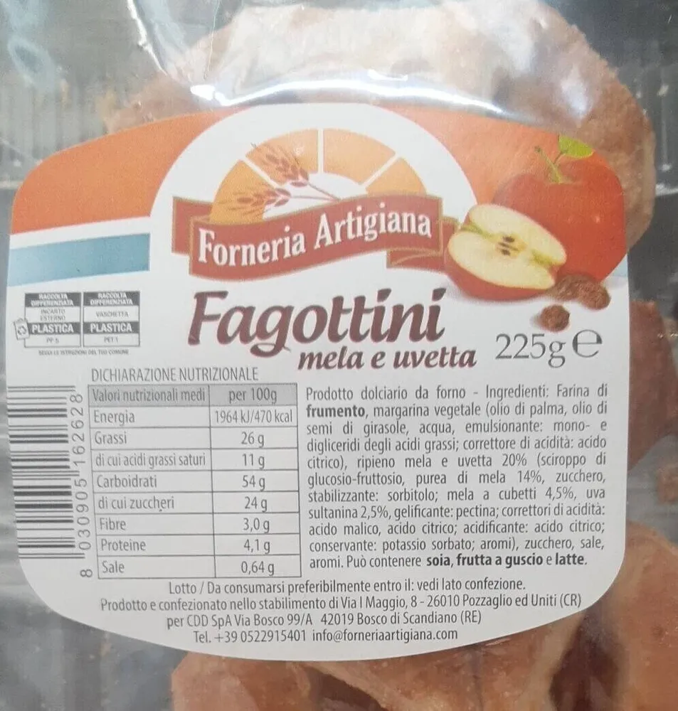 Fagottino mela e uvetta