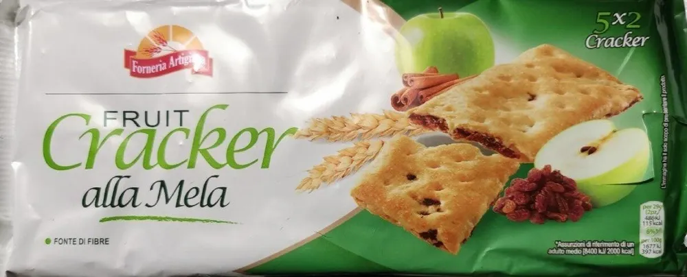 Cracker fruit alla mela