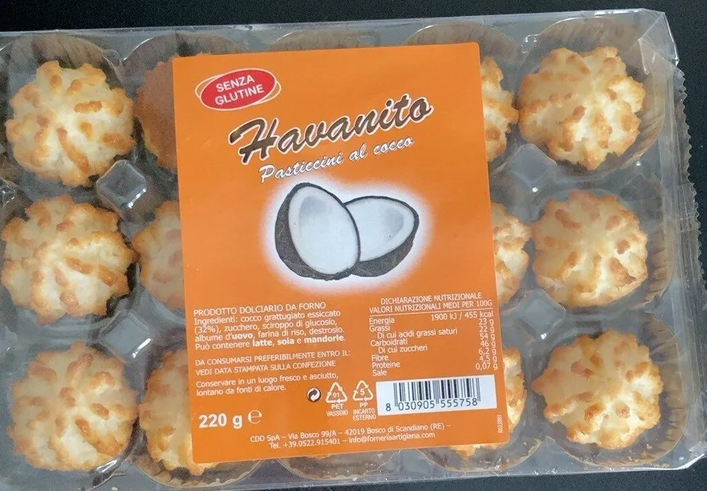 Pasticcini al cocco