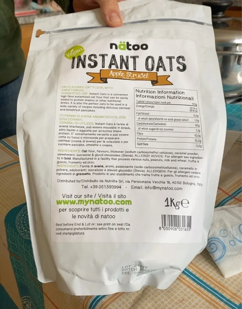 Farina di avena atomatizzata