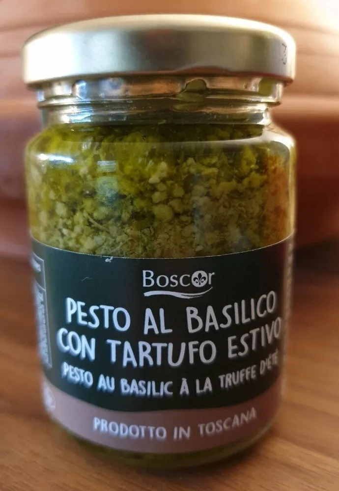 Pesto al basilico con tartufo estivo