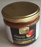Confettura extra pesca con fruttosio lav. appena raccolta