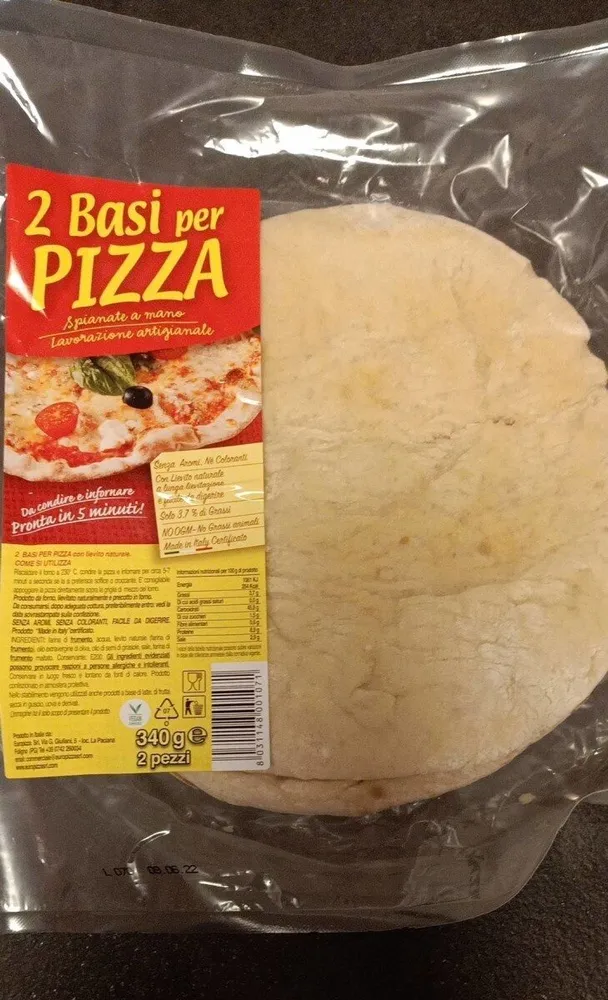 2 basi per pizza