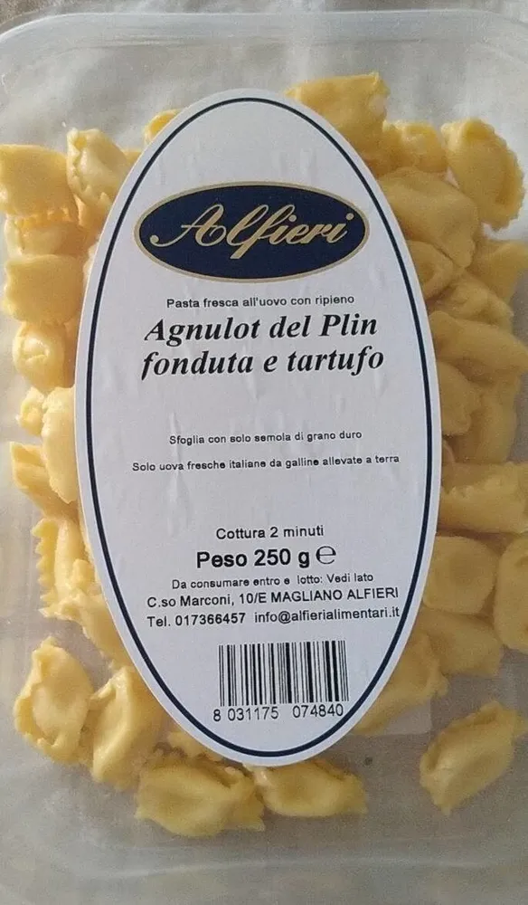 Agnulot del plin fonduta e tartufo