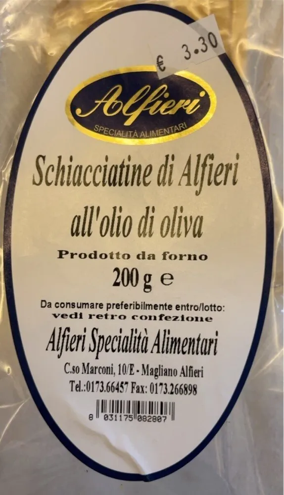 Schiacciatine all’olio